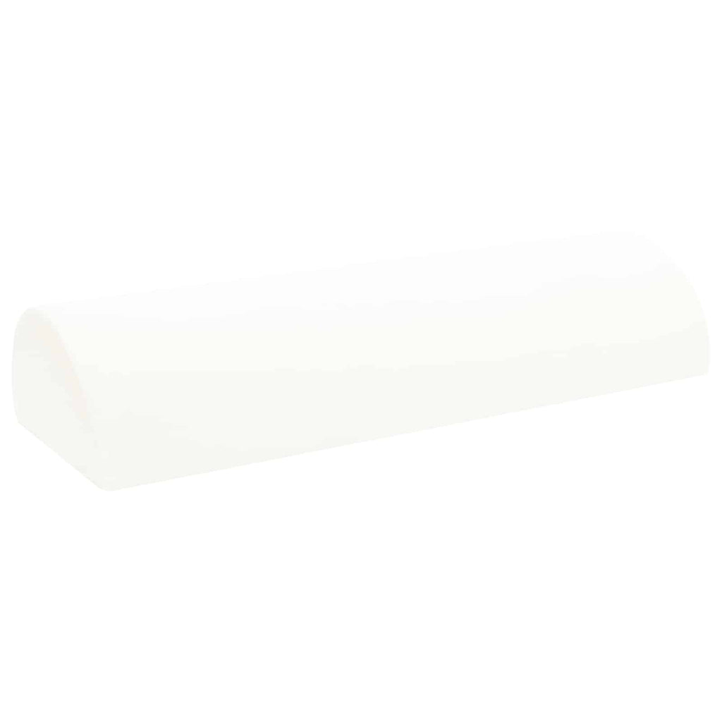 Cuscino per Gambe Bianco 52 x 20 x 12 cm Schiuma Memory