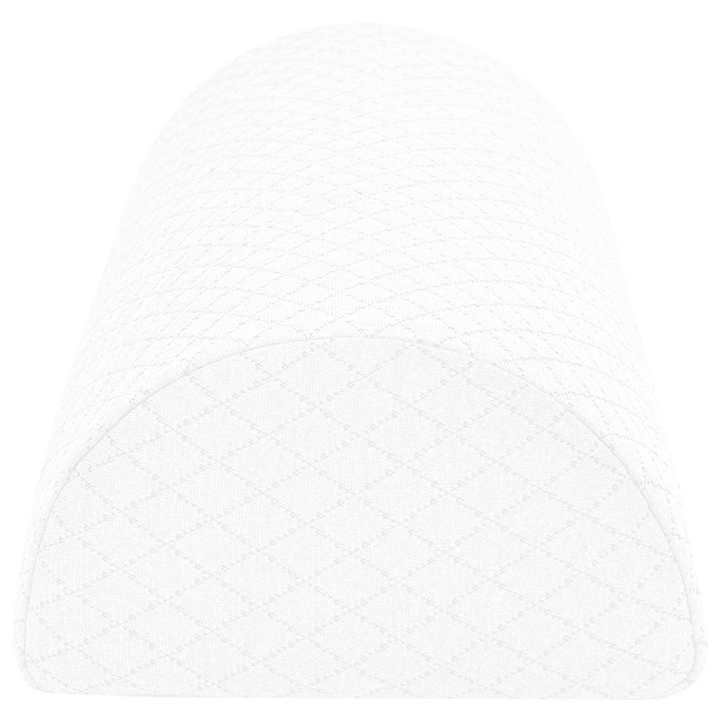 Cuscino per Gambe Bianco 52 x 20 x 12 cm Schiuma Memory