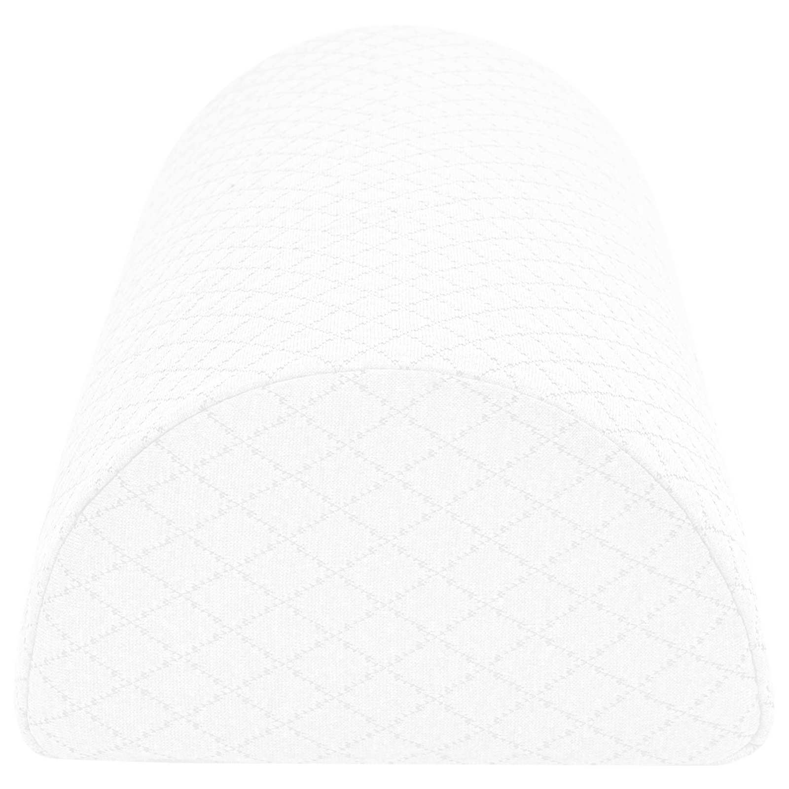 Cuscino per Gambe Bianco 52 x 20 x 12 cm Schiuma Memory