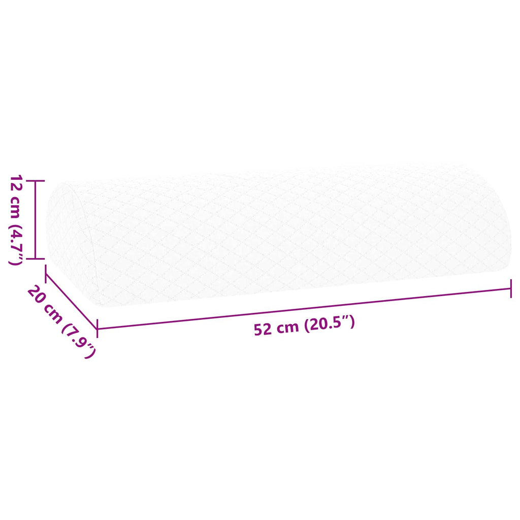 Cuscino per Gambe Bianco 52 x 20 x 12 cm Schiuma Memory
