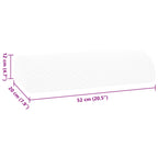 Cuscino per Gambe Bianco 52 x 20 x 12 cm Schiuma Memory