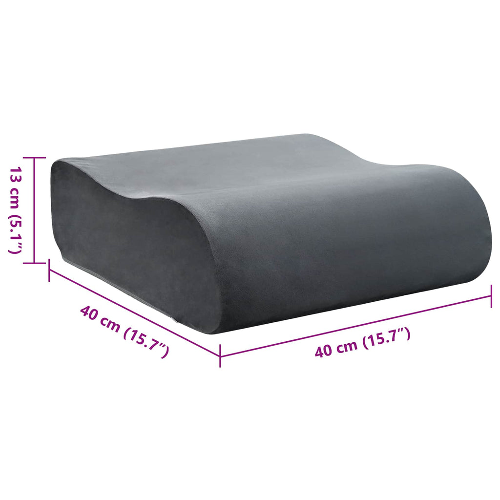 Cuscino per la seduta Grigio 40 x 40 x 13 cm Schiuma PU