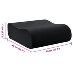 Cuscino per la seduta Nero 40 x 40 x 13 cm Schiuma PU