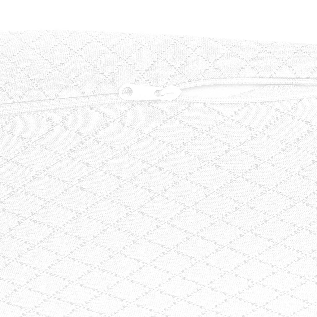 Cuscino a Wedge Bianco 69 x 64 x 19 cm Schiuma Memory