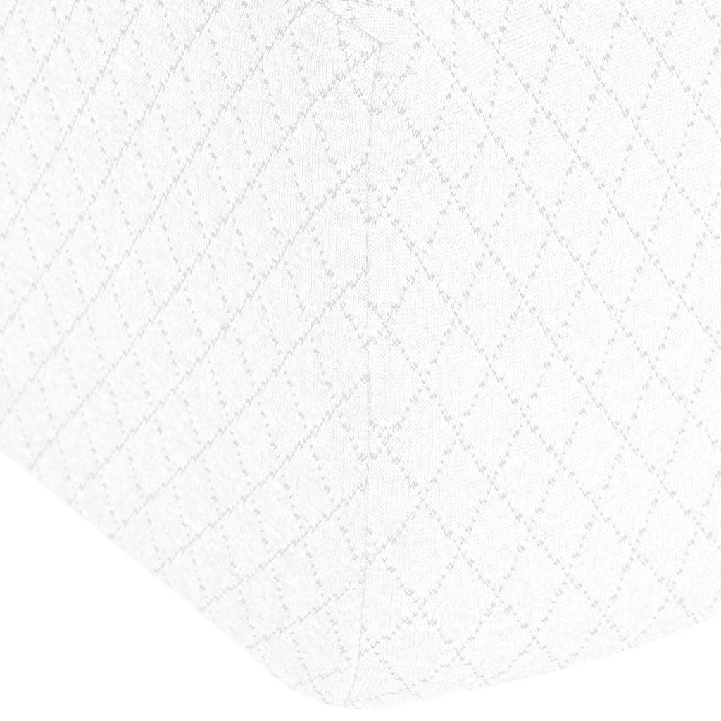 Cuscino a Wedge Bianco 69 x 64 x 19 cm Schiuma Memory