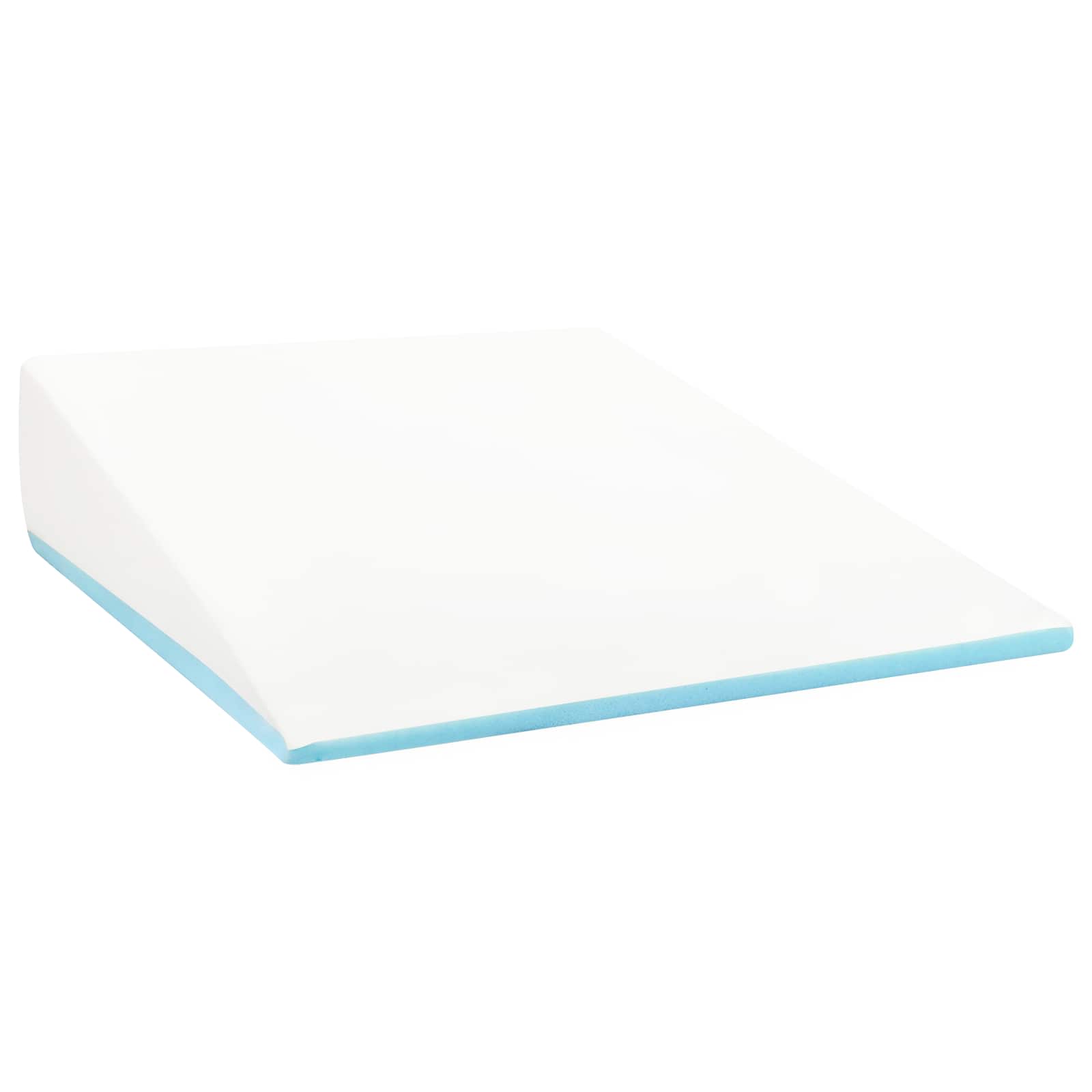 Cuscino a Wedge Bianco 69 x 64 x 19 cm Schiuma Memory