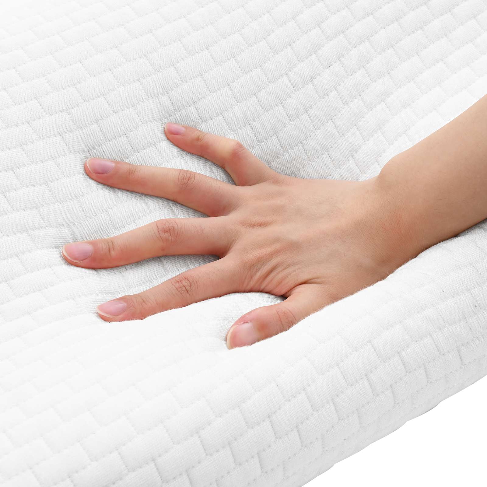 Cuscino da Letto Bianco 50 x 30 x 10,5 cm Schiuma Memory