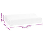 Cuscino da Letto Bianco 50 x 30 x 10,5 cm Schiuma Memory