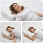 Cuscino da Letto Bianco 80 x 40 x 12,5 cm Schiuma Memory