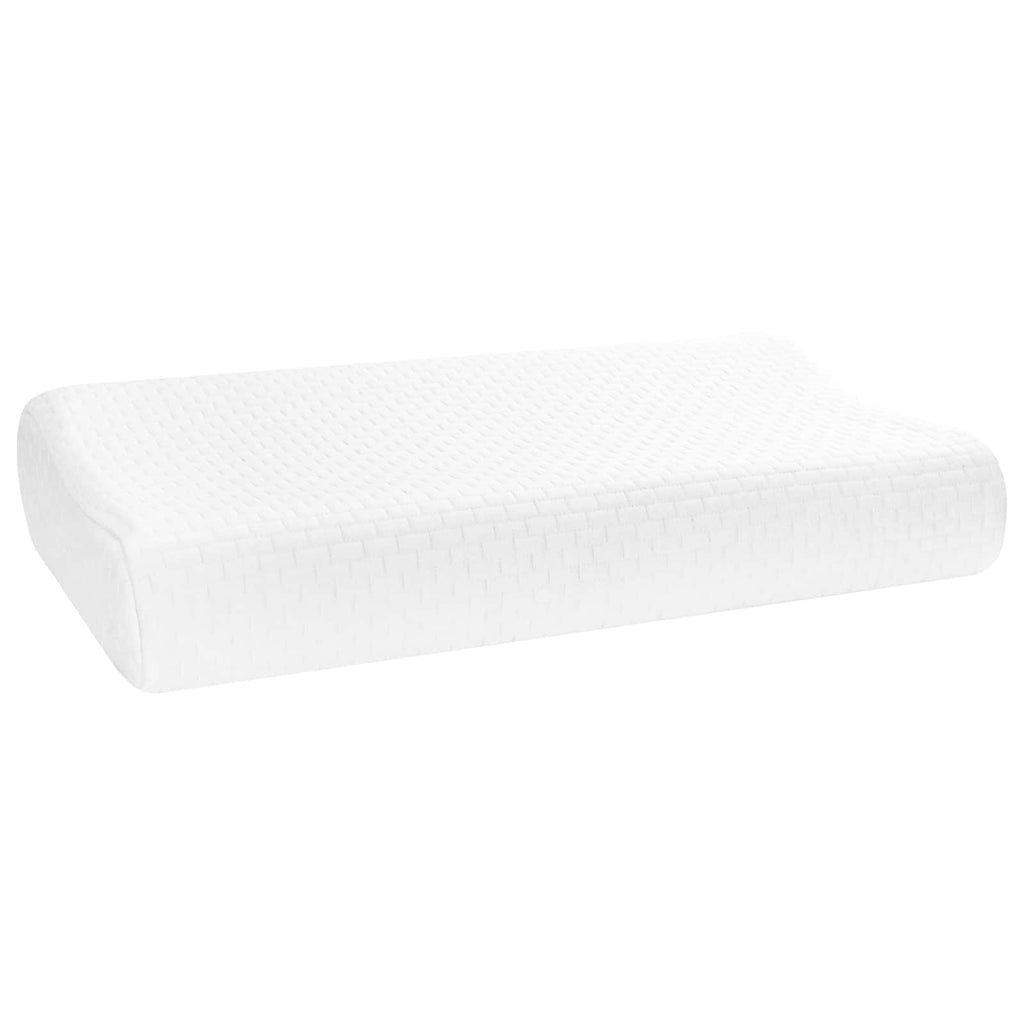 Cuscino da Letto Bianco 80 x 40 x 12,5 cm Schiuma Memory
