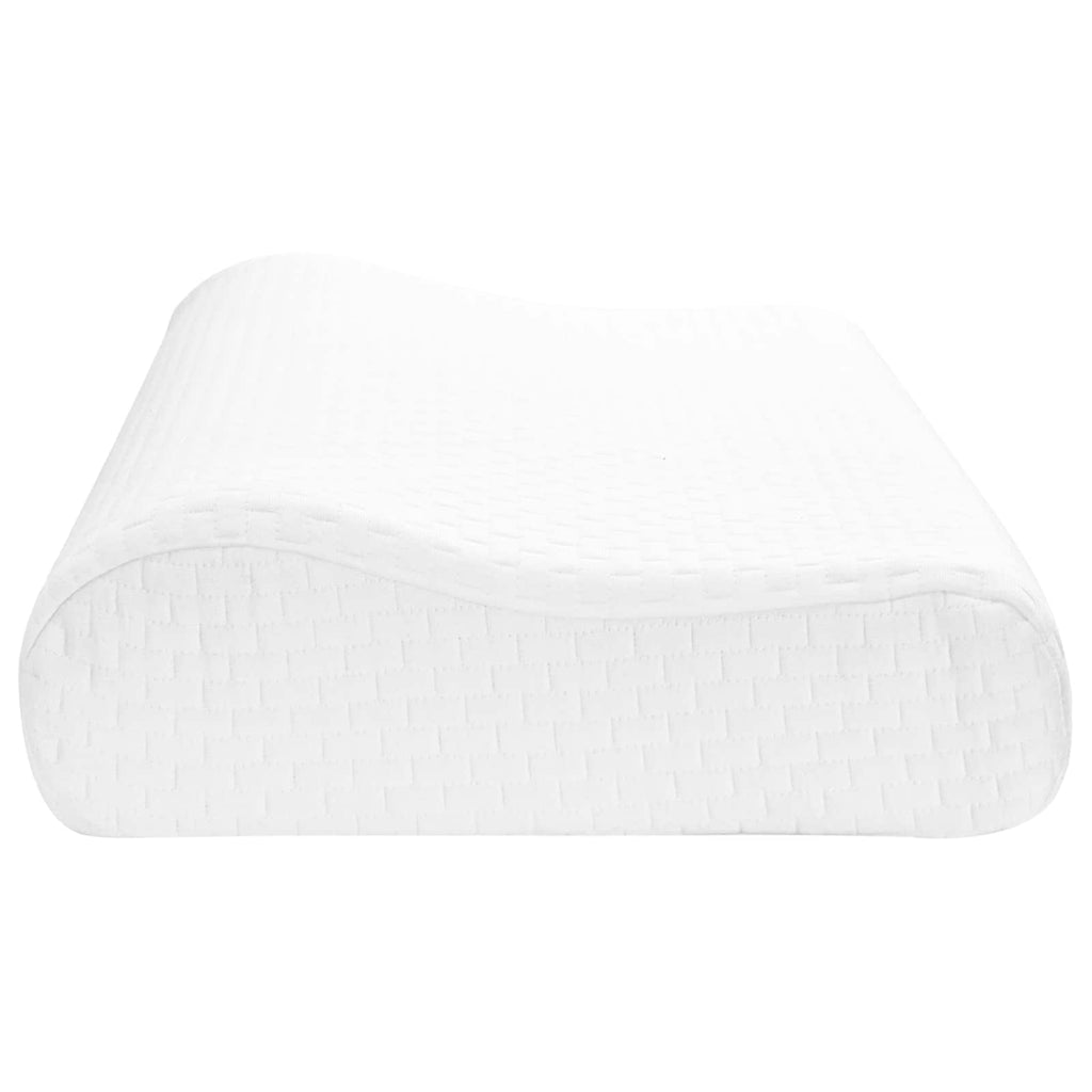 Cuscino da Letto Bianco 80 x 40 x 12,5 cm Schiuma Memory