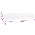 Cuscino da Letto Bianco 70 x 36 x 6,5 cm Schiuma Memory