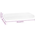 Cuscino da Letto Bianco 70 x 36 x 7 cm Schiuma Memory