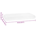 Cuscino da Letto Bianco 70 x 36 x 11,5 cm Schiuma Memory