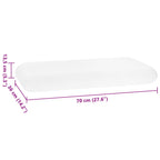 Cuscino da Letto Bianco 70 x 36 x 13,5 cm Schiuma Memory