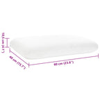 Cuscino da Letto Bianco 60 x 40 x 10,5 cm Schiuma Memory