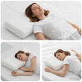 Cuscino da Letto Bianco 74 x 39 x 13 cm Schiuma Memory