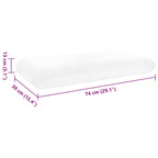 Cuscino da Letto Bianco 74 x 39 x 13 cm Schiuma Memory