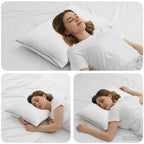 Cuscino Shread Bianco 70 x 50 x 18 cm Schiuma Memory