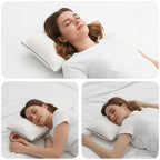 Cuscino Shread Bianco 50 x 30 x 11 cm Schiuma Memory
