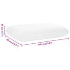 Cuscino da Letto Bianco 60 x 40 x 13 cm Schiuma Memory