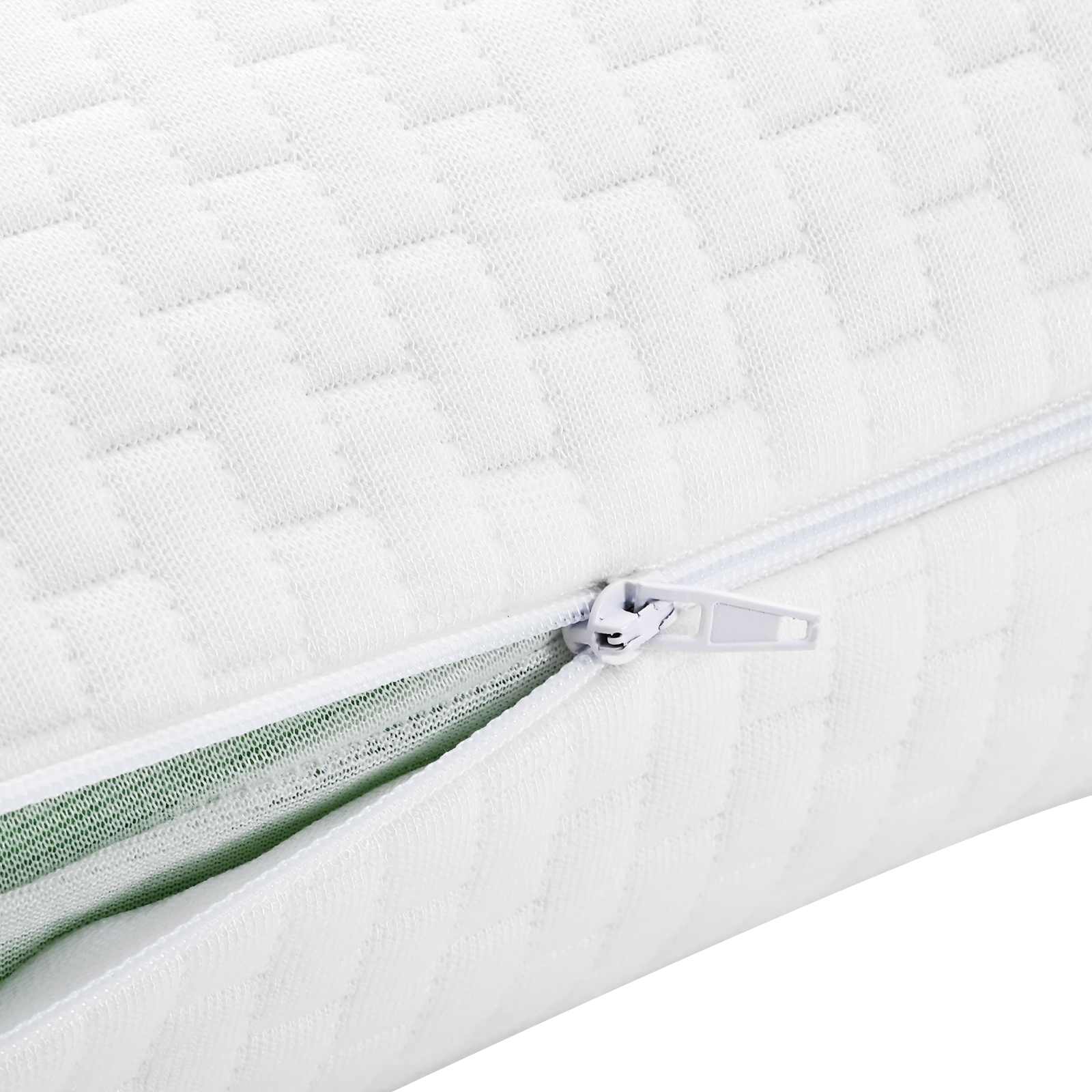 Cuscino da Letto Bianco 60 x 40 x 10 cm Schiuma Memory