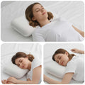 Cuscino da Letto Bianco 50 x 30 x 10 cm Schiuma Memory