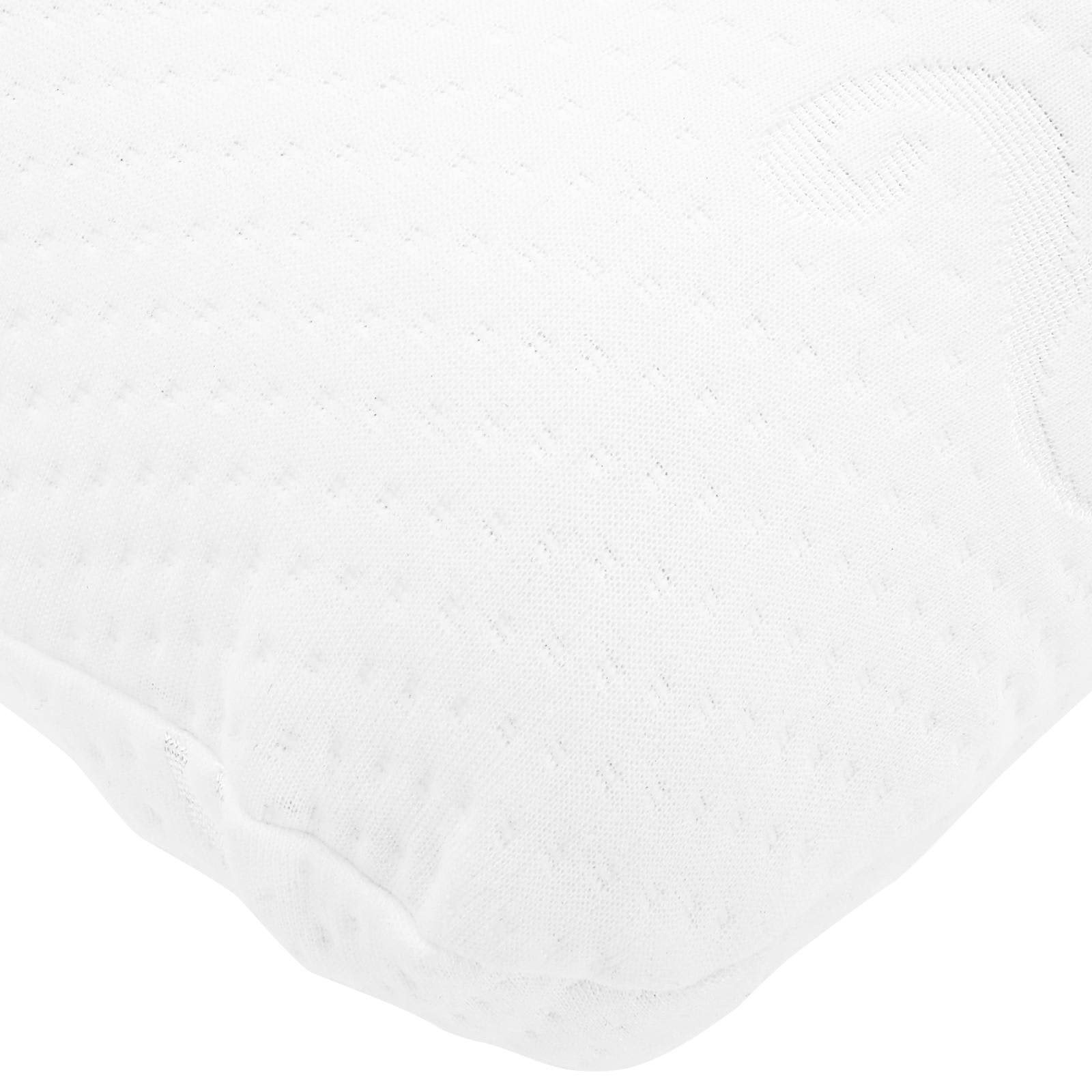 Cuscino da Letto Bianco 120 x 36 x 13 cm Schiuma Memory in Gel