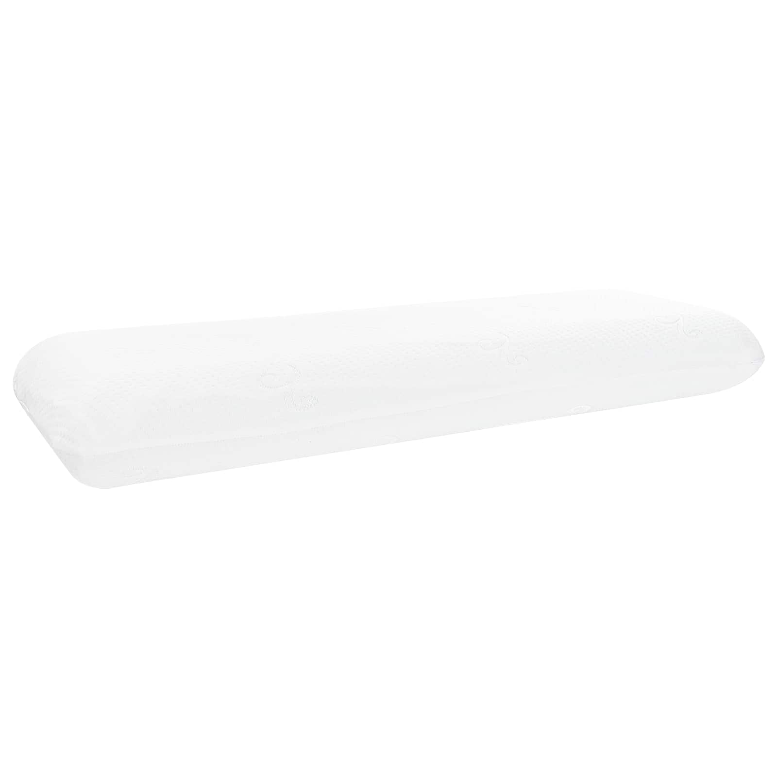 Cuscino da Letto Bianco 120 x 36 x 13 cm Schiuma Memory in Gel