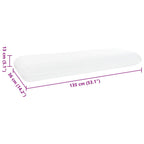 Cuscino da Letto Bianco 135 x 36 x 13 cm Schiuma Memory in Gel