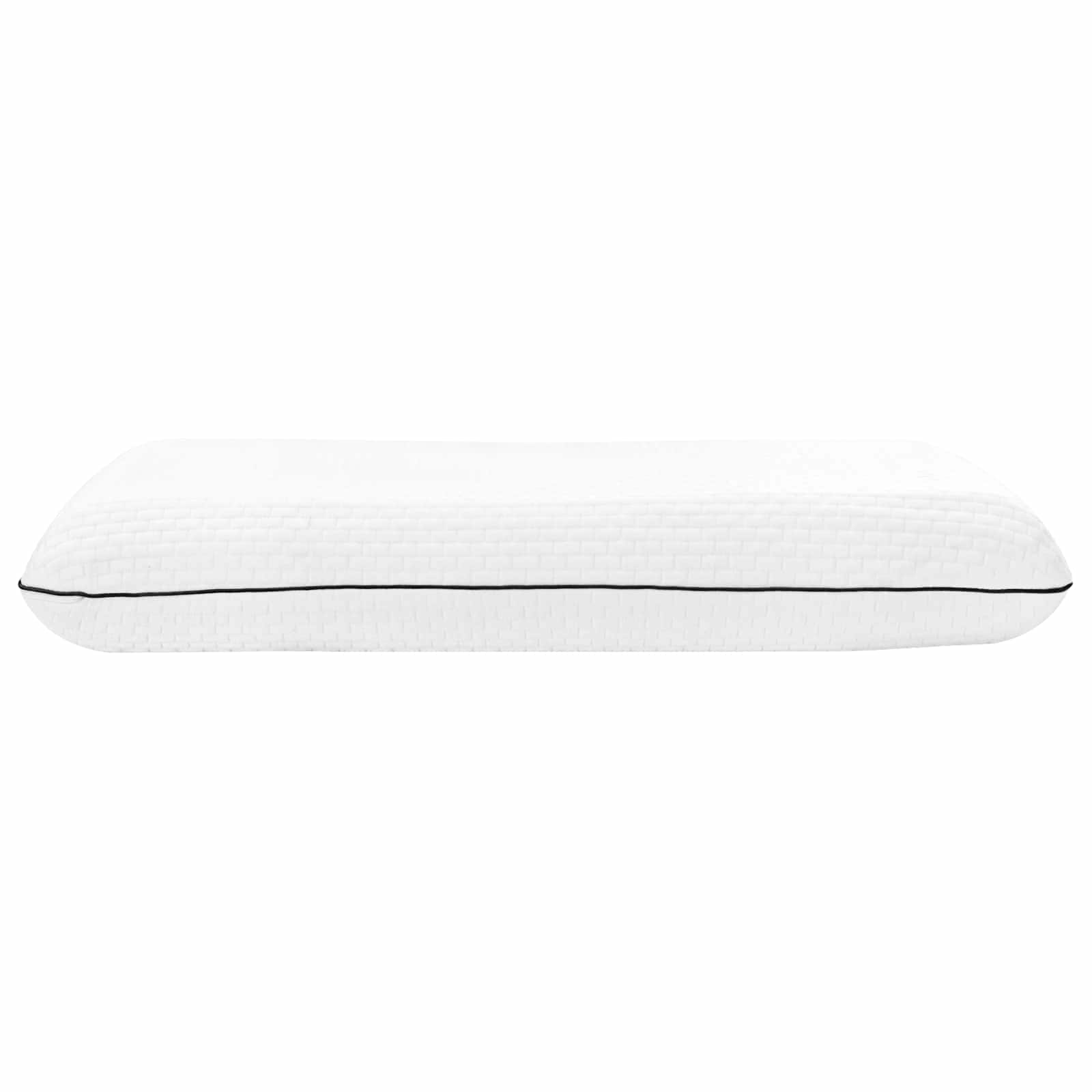 Cuscino da Letto Tinta unita Bianco 80 x 40 x 12 cm Schiuma Gel