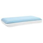 Cuscino da Letto Tinta unita Bianco 70 x 35 x 10 cm Schiuma Gel