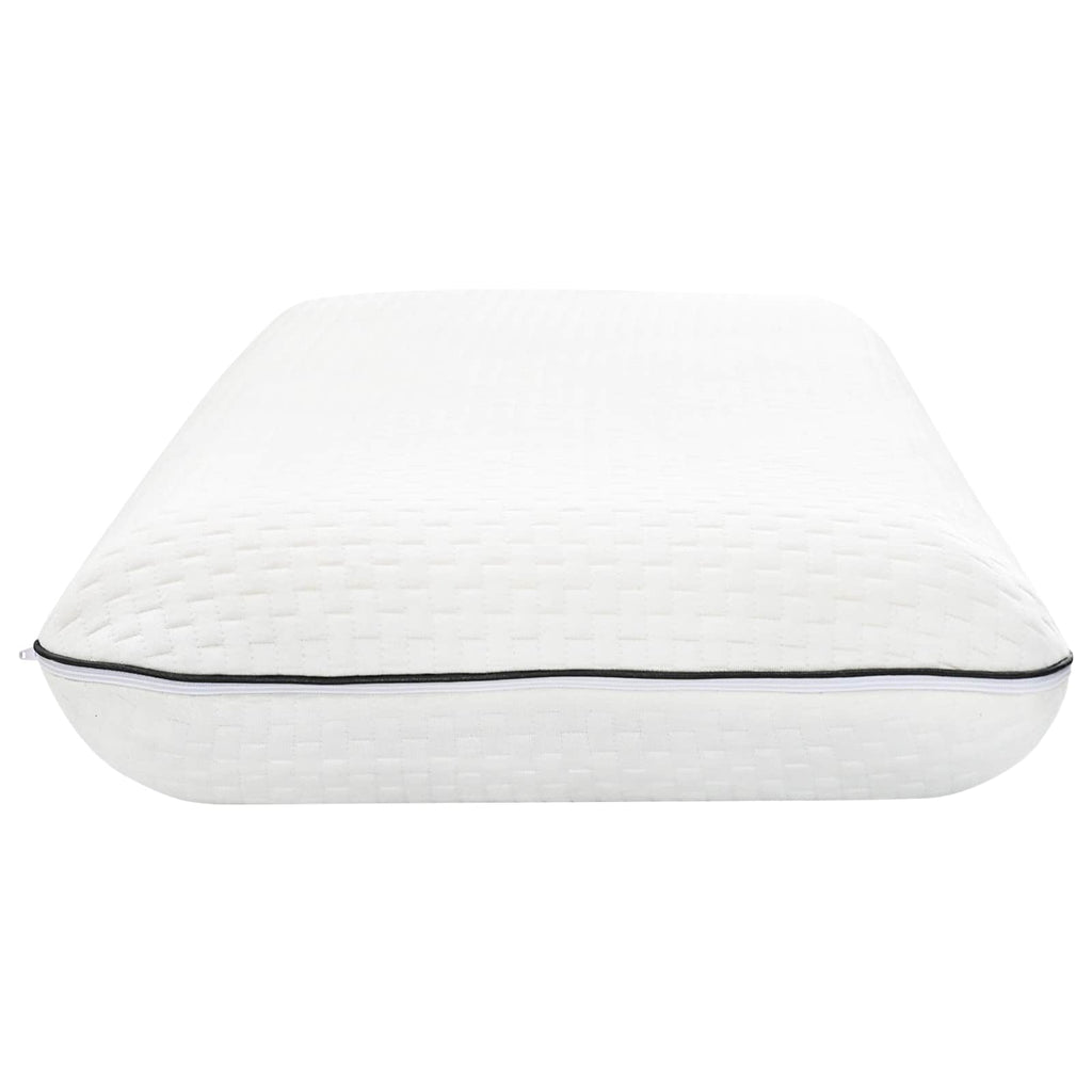 Cuscino da Letto Tinta unita Bianco 80 x 35 x 10 cm Schiuma Gel