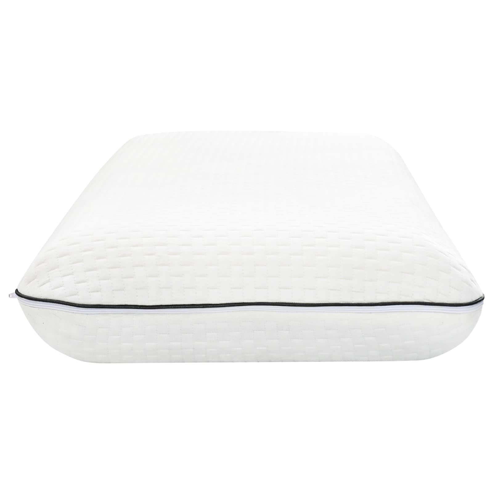Cuscino da Letto Tinta unita Bianco 80 x 35 x 10 cm Schiuma Gel