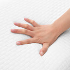 Cuscino da Letto Tinta unita Bianco 60 x 40 x 10 cm Schiuma Gel