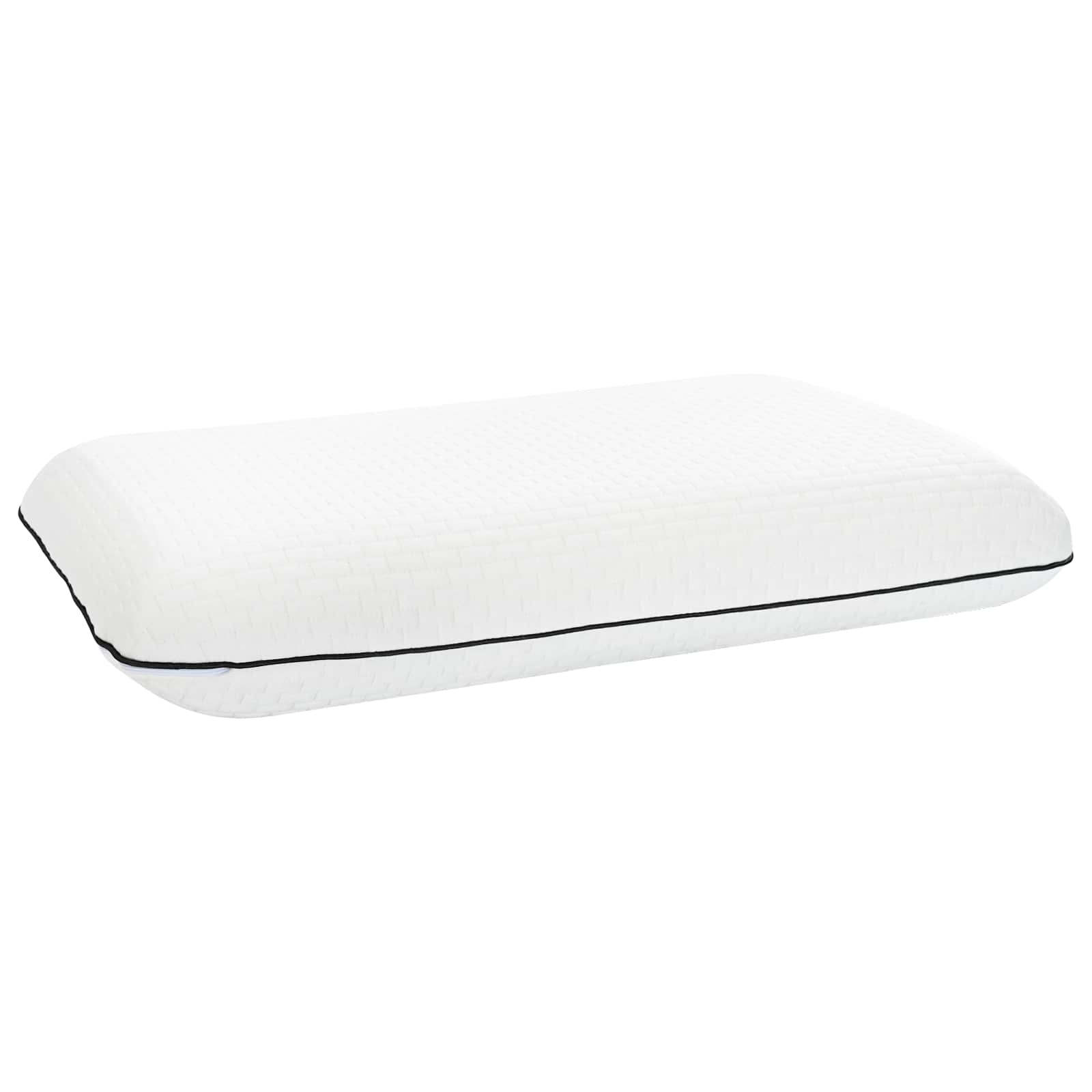 Cuscino da Letto Tinta unita Bianco 30 x 50 x 9 cm Schiuma Gel