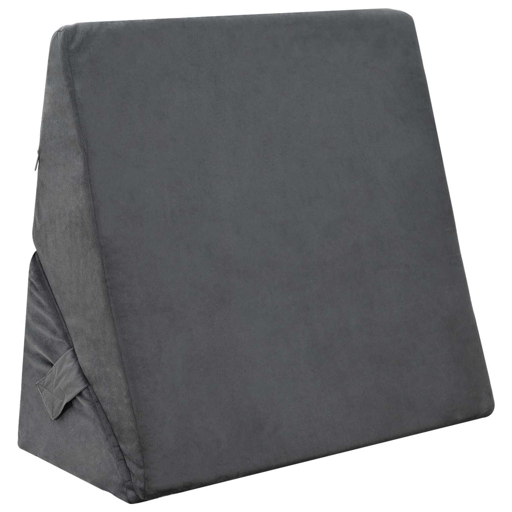 Cuscino a Wedge Grigio 55 x 55 x 26 cm Schiuma Memory
