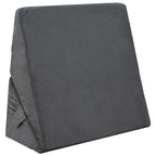 Cuscino a Wedge Grigio 55 x 55 x 26 cm Schiuma Memory