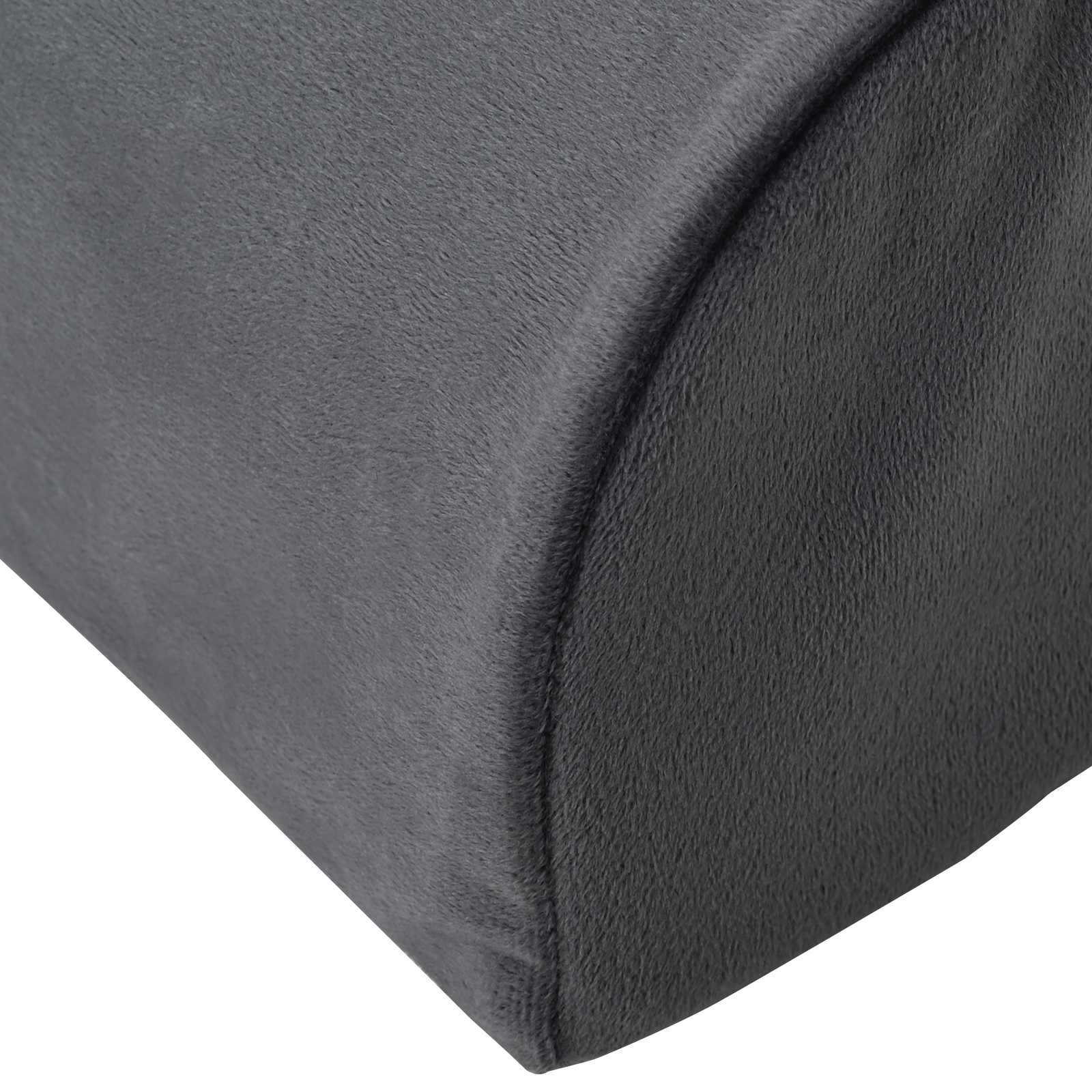 Cuscino per poggiapiedi Grigio 42 x 18 x 13 cm Schiuma PU