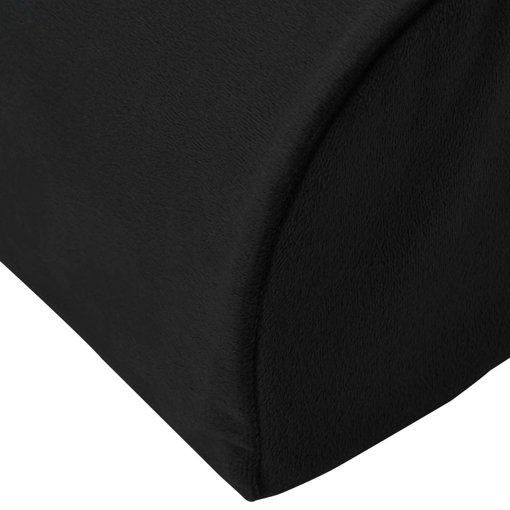 Cuscino per poggiapiedi Nero 42 x 18 x 13 cm Schiuma PU