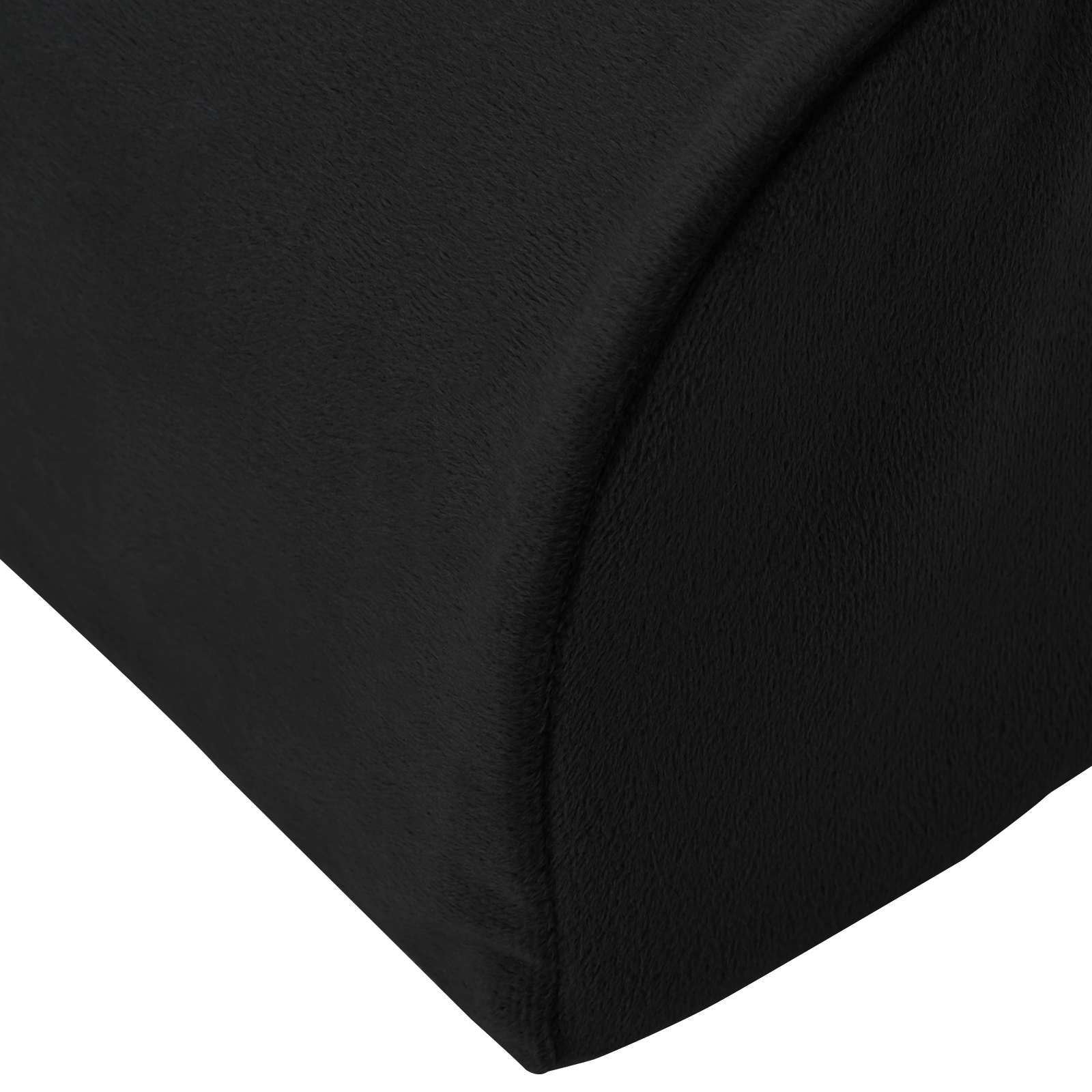 Cuscino per poggiapiedi Nero 42 x 18 x 13 cm Schiuma PU