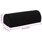 Cuscino per poggiapiedi Nero 42 x 18 x 13 cm Schiuma PU