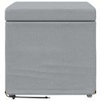 Pouf Grigio chiaro Tessuto e Legno Ingegnerizzato
