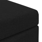 Pouf Nero 41 x 41 x 40 cm Tessuto e Legno Ingegnerizzato