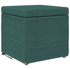 Pouf Verde Scuro 41 x 41 x 40 cm Tessuto e Legno Ingegnerizzato