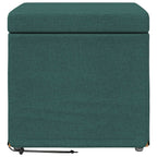 Pouf Verde Scuro 41 x 41 x 40 cm Tessuto e Legno Ingegnerizzato
