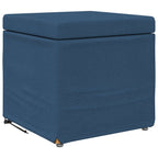 Pouf Blu 41 x 41 x 40 cm Tessuto e Legno Ingegnerizzato