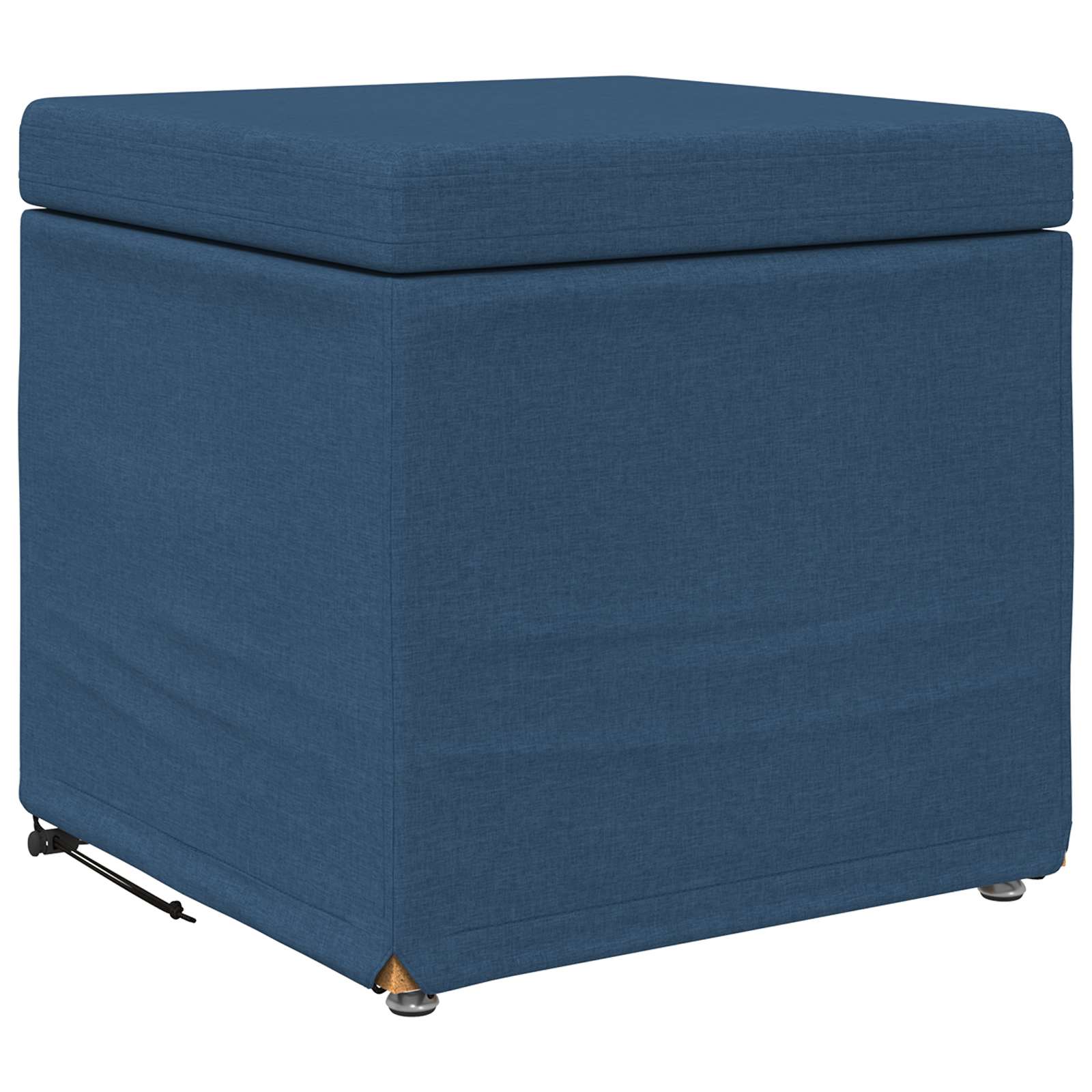 Pouf Blu 41 x 41 x 40 cm Tessuto e Legno Ingegnerizzato
