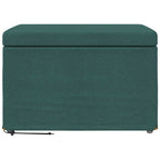 Pouf Verde Scuro 61 x 41 x 40 cm Tessuto e Legno Ingegnerizzato