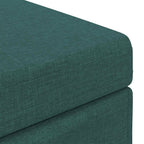 Pouf Verde Scuro 81 x 41 x 40 cm Tessuto e Legno Ingegnerizzato